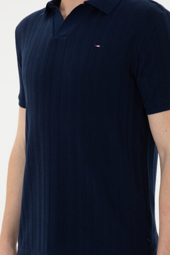 Muška-Teget-Plava-Polo-Majica-1826929VR033-2