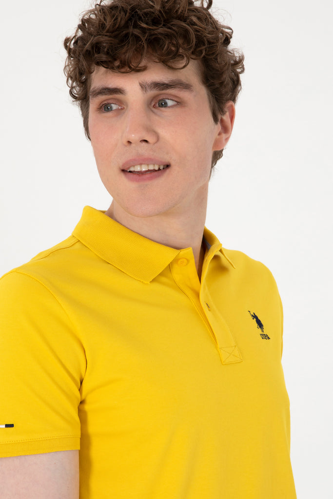 Muška-Žuta-Polo-Majica-Kratkih-Rukava-2084040VR094-4